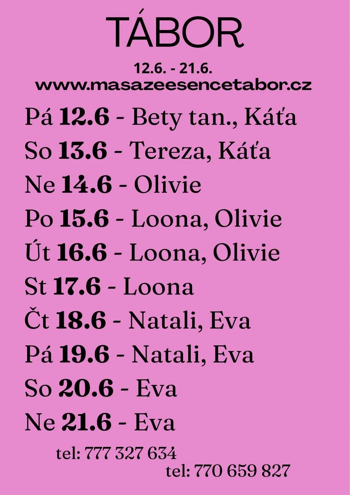 14.-16.6. OLIVIE 23h