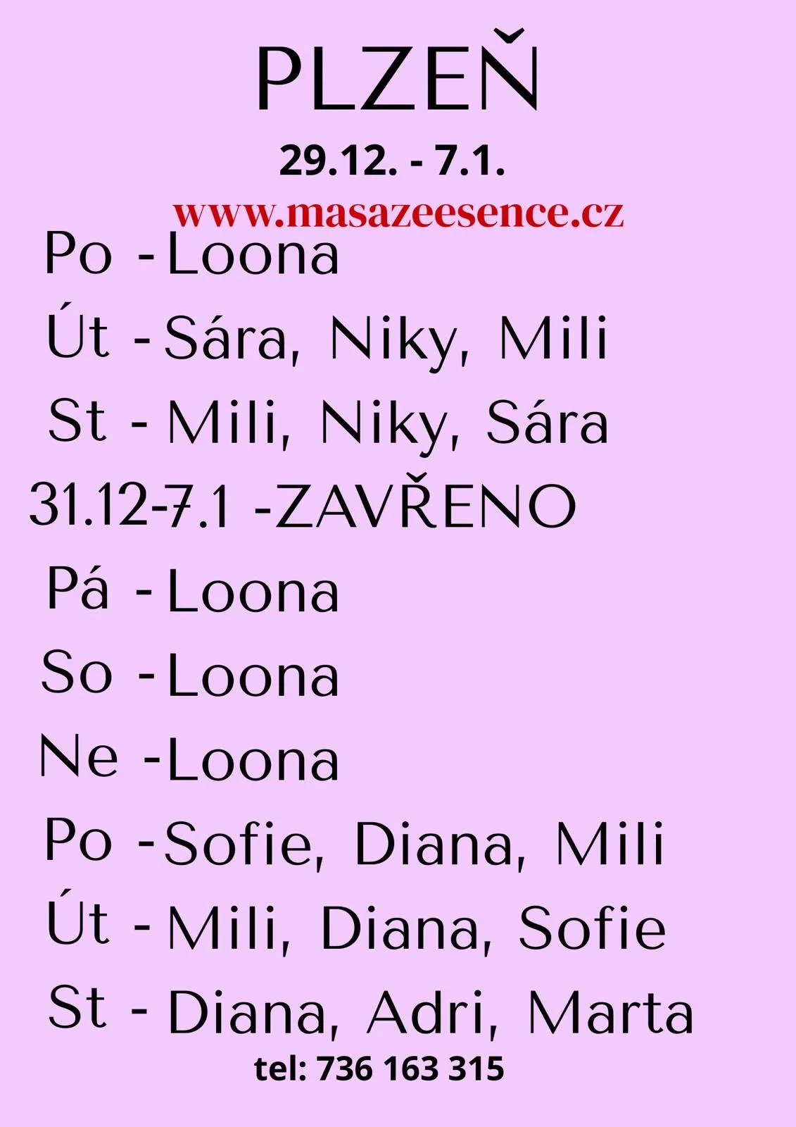 NOVINKA DIANA, po-st